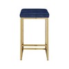 Meridian Furniture,Nicola Navy Velvet Stool, Set of 2 - 2 of 4