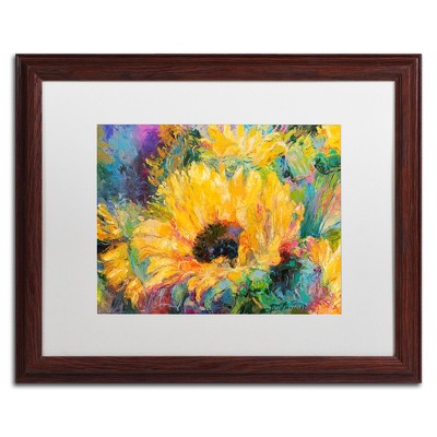 Botanical Mixed Media Brown Framed Canvas Art