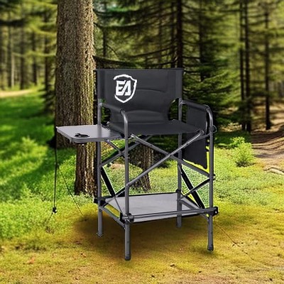 EVER ADVANCED Directors Chair 30.7" Seat Height, Folding Chair Supports 350 lbs