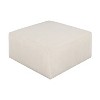PAGED Upholstered Square Ottoman Modern Elegance Foot Stool with Plush Velvet Upholstery for Family Room, Bedroom - 3 of 4