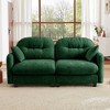 Loveseat Cloud Sectional Sofa - Chenille Fabric Modular Couch with Tufted Backrest, Ergonomic Design & Wooden Base - 3 of 4