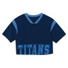 NFL Tennessee Titans Women's Short Sleeve Fashion Crop Jersey - 2 of 3