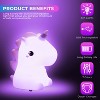 One Fire Unicorn Night Light for kids, color changing night light, night light with remote, unicorn room decor, cute gifts for kids girl - 2 of 4