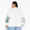 Women's Snoopy Fleece Graphic Pullover Sweatshirt - Cream - 3 of 3
