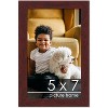 PosterPalooza | Photo Size Minimalist Brown Picture Frame - UV Acrylic, Foam Board Backing, Hanging Hardware - 2 of 4