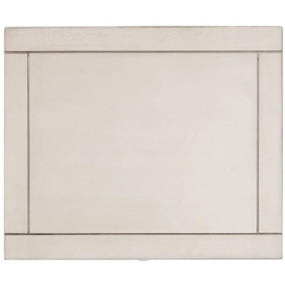 White Lacquered Ash and Elm 2-Drawer Accent Table