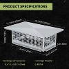 COZONY Chimney Cap 304 Stainless Steel Mesh Cover, Weatherproof Spark Arrestor with Easy Bottom Installation, Outdoor Flue Tile Guard, Silver - 2 of 4