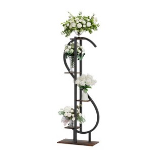 Artloge 5 Tiered Plant Stand Indoor 62" Tall Planter Shelf Vertical Flowers Pot Display Rack with Hook for Balcony Patio Lawn - 1 of 4