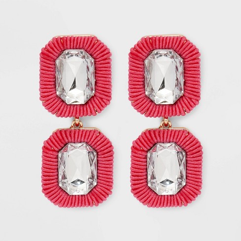 Red best sale earrings target