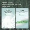 Cooling Bamboo Pillow Cases, 20x26 Inches, Set of 2, Black, Soft Breathable for Hot Sleepers - 2 of 4