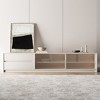 Luck Live Modern TV Stand for  Tvs up to 100" Media Centerw/ Drawer & Off-white - 2 of 4