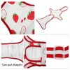 Unique Bargains Dog Diapers for Female Dog Period Washable Reusable with Adjustable Suspender - 2 of 4