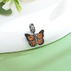 Sterling Silver Monarch Butterfly Charm - Detailed Bead for Bracelets & Jewelry Making, Gift for Women - 3 of 4