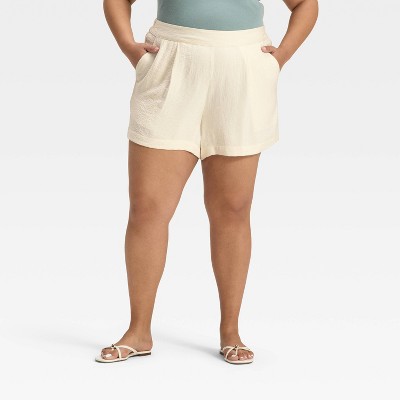 Women's High-Rise Modern Gauze Shorts - A New Day™