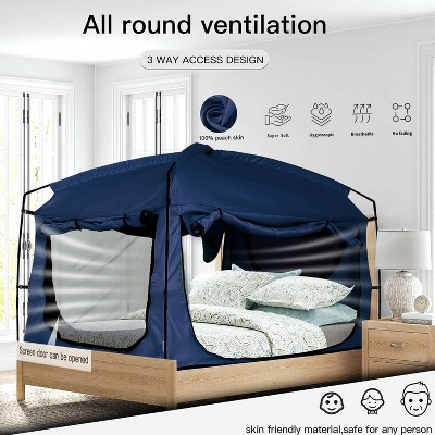 lucx zelte Puma Angelzelt 1 Mann - Bivvy Karpfenzelt mit herausnehmbarer Bodenplane, Moskitonetz & 10.000 mm Wassersäule 18cm Color:SILVER / RED TRIM Laufhakenstopper 4er-Pack