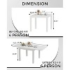 Jojoka Expandable 31"-63" Aluminum Outdoor Dining Table Set for 4-6 People - Sleek Slatted Design for Patio, Garden & Deck - 2 of 4