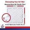 Filter King 20.75x20.75x1 Air Filter | 4-PACK | MERV 11 HVAC Pleated A/C Furnace Filters | MADE IN USA | Actual Size: 20.75 x 20.75 x .75" - 2 of 4