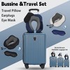ROBOTIME Luggage, Suitcase Set with Double Spinner Wheels and U-Shaped Pillow, Large Capacity Case for Trips, 3PCS, Blue, 30.31"*19.29"*11.83" - 2 of 4