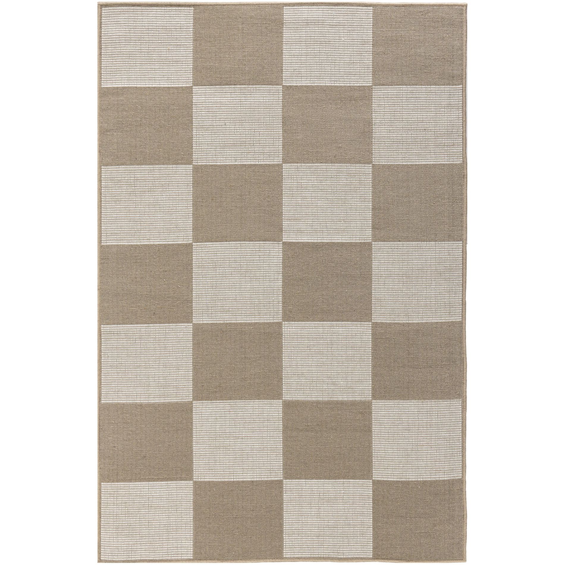 Nourison Washable Modern Jute 3'11" x 5'11" Natural Ivory Modern Indoor Non-Slip Flatweave Rug