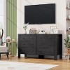 Dresser for Bedroom, 6 Drawer Dresser with Wide Drawer and Metal Handles, Wood Dressers & Chests of Drawers for Hallway, Entryway - 4 of 4