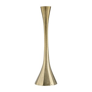 Sagebrook Home 12"Hx4" Diameter, Metal Taper Candle Holder, Brass Finish, Decorative Candle Holder for Table Centerpieces and Home Decor for Your - 1 of 4