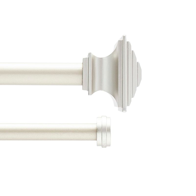 Kenney Mission 3/4" Decorative Bay Window Double Curtain Rod, 3 of 10