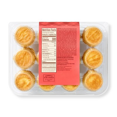 Harvest Cinnamon Churro Mini Cupcakes - 10.58oz/12ct -  Favorite Day™