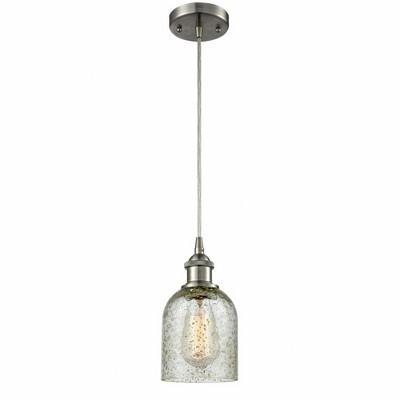 Caledonia - 1 Light Cord Hung Mini Pendant In Industrial Style-10 Inches Tall and 5 Inches Wide