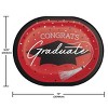 Creative Converting Graduate School Spirit Red Oval Paper Plates 24ct - 4 of 4