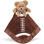 Bearington Baby Touchdown Snuggler, Football Plush Stuffed Animal Teddy Bear Security Blanket, Lovey 15"