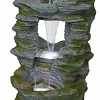 Alpine Corporation 39" Stacked Stone Rainforest Fountain: Polyresin, LED-Lit, Outdoor Decor - image 4 of 4