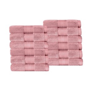 Luxury Cotton Heavyweight Solid Plush Towel Set by Blue Nile Mills - 1 of 4