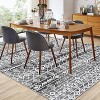 Modern Geometric Area Rug Plush Soft Wool Machine Washable Carpet, Non-Slip Large Rug for Living Room, Bedroom, Dining Room - 3 of 4