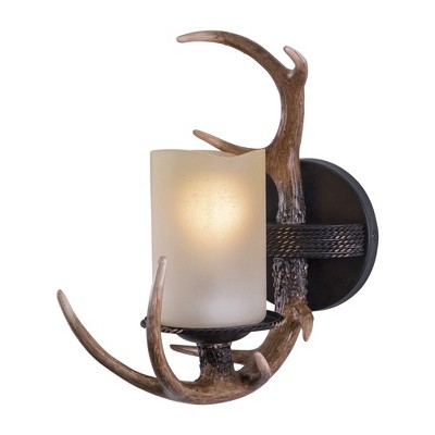 Vaxcel Yoho 1 - Light Sconce in  Black Walnut