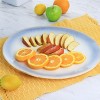 Gibson 13.6in Reactive Glaze Oval Stoneware Serving Platter in Blue - 4 of 4