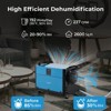 Costway 124/155/192 Pint Crawl Space Dehumidifier Commercial Dehumidifier with 3 Modes & 24H Timer 1300/1,900/2600 Sq. ft Coverage Area Blue/White - 4 of 4