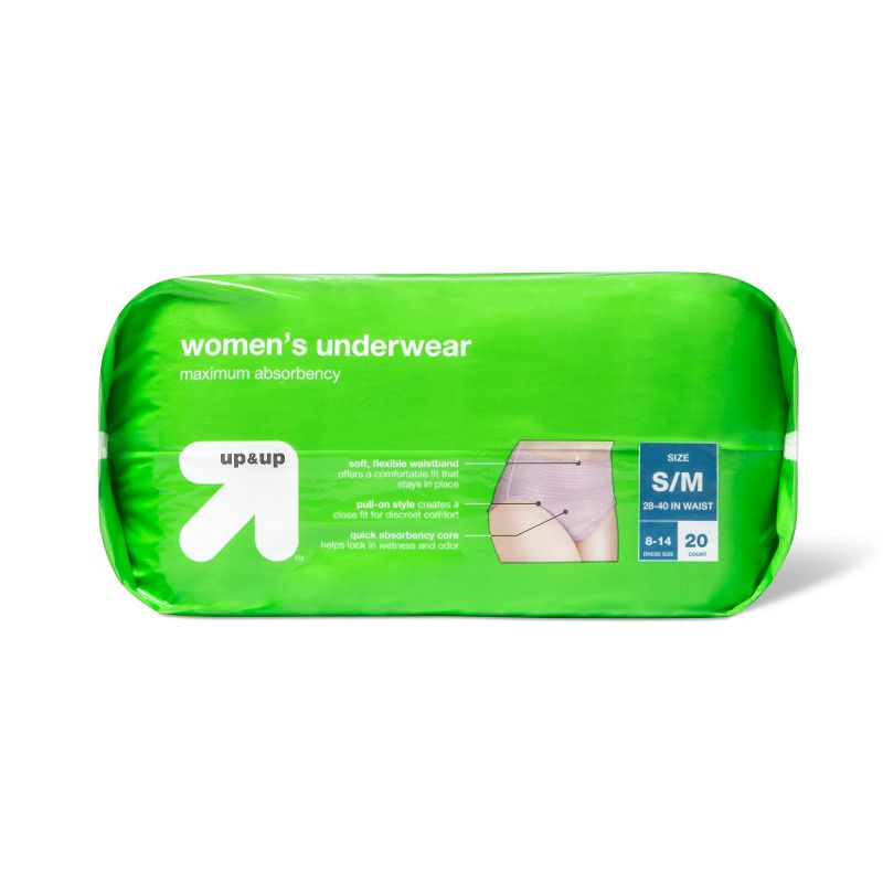 Incontinence Underwear for Women - Unscented - Maximum Absorbency - up & up™, 3 of 8
