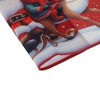 Unique Bargains Christmas Place Mats Sleigh Santa Claus Flax Red White 11.8"x17.7" 2 Pcs - 4 of 4