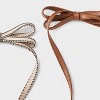Long Tail Bow Hair Clip Set 2pc - Universal Thread™ Brown - 3 of 3