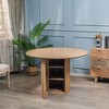 Nordlys 6-Person Wood Dining Table with Storage Classic Style Dining Room - 2 of 4