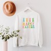 Simply Sage Market Women's Graphic Sweatshirt Happy Easter Pastel Bunnies - 2 of 2