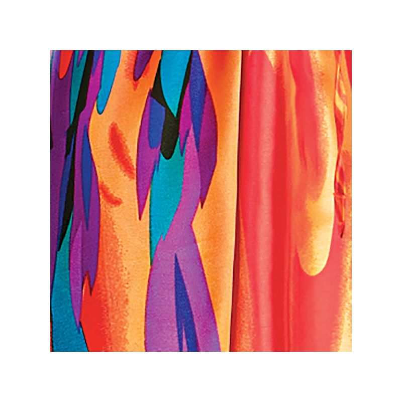 Collections Etc Colorful Cinch Waist Caftan, 4 of 5