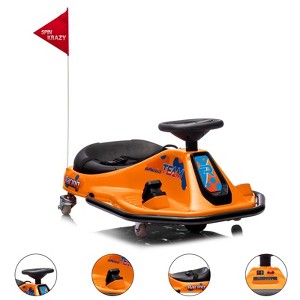 24V Ride on Car Electric Drifting Go Kart for Kids, Ride On Race Car for Ages 3-8 Years, High/Low Speed Switch and Simplified Drifting System - 1 of 4