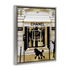 Stupell Industries Fashion Storefront Glam Poodle Black Framed Floater Canvas Wall Art - 3 of 4