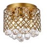 Elegant Lighting Tully 3 lights brass flush mount - 3 of 4