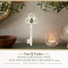 Spode Our New Home Key Ornament 2025 - Hand Painted Dolomite Christmas Ornament with Printed Year, Key Figurine Holiday Décor - 2 of 4
