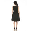 White Mark Women's Tweed Fit & Flare Dress - 3 of 4