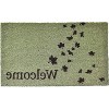 HomeRoots 17" X 29" Brown And Green Fall Leaves Welcome Outdoor Coir Door Mat - 4 of 4
