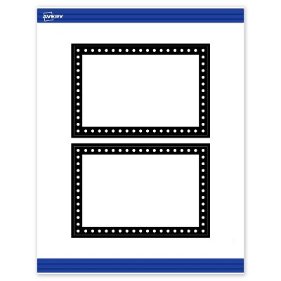 Avery Printable Rectangle Postcards, Black and White Polka Dots, 4" x 6", Matte White Rectangle Postcards, Laser/Inkjet, 20ct, Great for Postcards