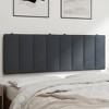 vidaXL Headboard Cushion Bedroom Hanging Upholstered Pillow Headboard Velvet - Dark Gray 53.9" - 4 of 4
